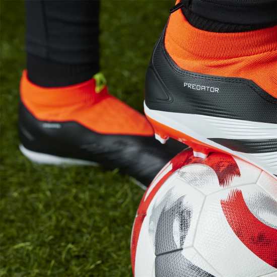 Мъжки футболни бутонки Adidas Predator 24 League Laceless Firm Ground Football Boots Черно/Бяло/Червено Adidas Predator 24 League Laceless Firm Ground Football Boots Черно/Бяло/Червено Мъжки футболни бутонки