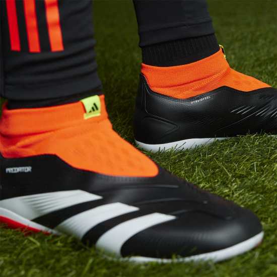 Мъжки футболни бутонки Adidas Predator 24 League Laceless Firm Ground Football Boots Черно/Бяло/Червено Adidas Predator 24 League Laceless Firm Ground Football Boots Черно/Бяло/Червено Мъжки футболни бутонки
