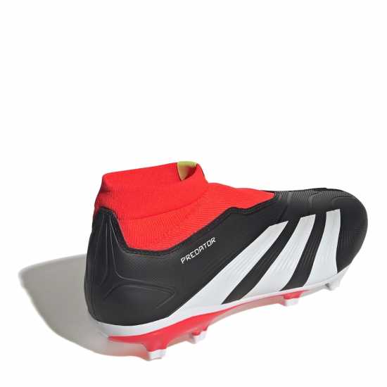 Мъжки футболни бутонки Adidas Predator 24 League Laceless Firm Ground Football Boots Черно/Бяло/Червено Adidas Predator 24 League Laceless Firm Ground Football Boots Черно/Бяло/Червено Мъжки футболни бутонки