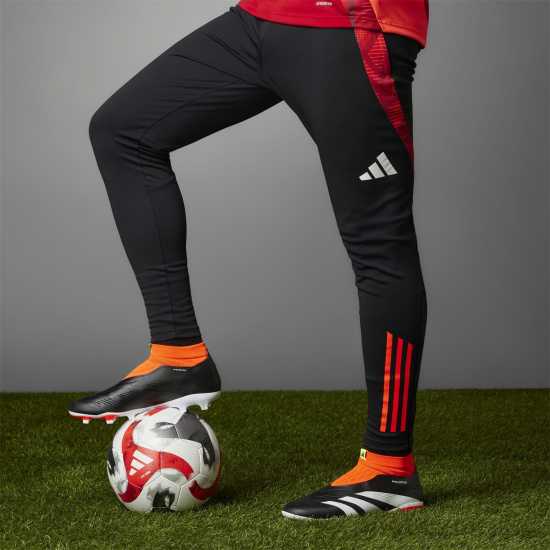 Мъжки футболни бутонки Adidas Predator 24 League Laceless Firm Ground Football Boots Черно/Бяло/Червено Adidas Predator 24 League Laceless Firm Ground Football Boots Черно/Бяло/Червено Мъжки футболни бутонки