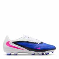 Nike Phantom 6 Low Academy Adults Firm Ground Football Boots Blue/Wht/Pink 