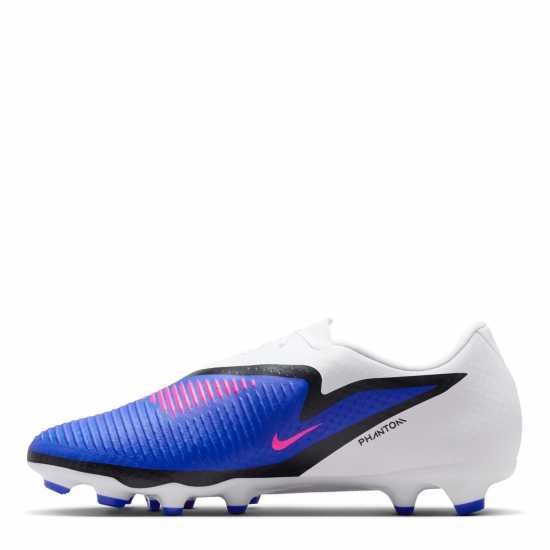 Nike Phantom 6 Low Academy Adults Firm Ground Football Boots Blue/Wht/Pink 