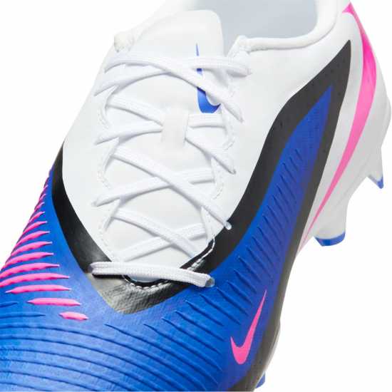 Nike Phantom 6 Low Academy Adults Firm Ground Football Boots Blue/Wht/Pink 