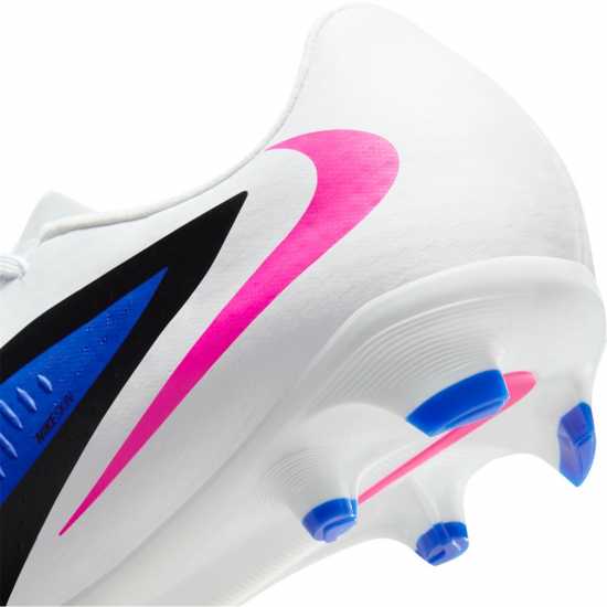 Nike Phantom 6 Low Academy Adults Firm Ground Football Boots Blue/Wht/Pink 
