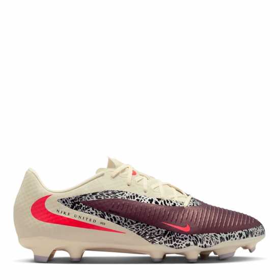 Nike Phantom 6 Low Academy Adults Firm Ground Football Boots Burgundy/Print Nike Phantom 6 Low Academy Adults Firm Ground Football Boots Burgundy/Print
