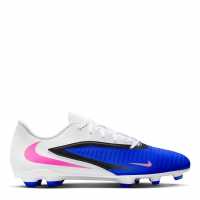 Nike Phantom 6 Low Club Adults Firm Ground Football Boots Blue/Wht/Pink 