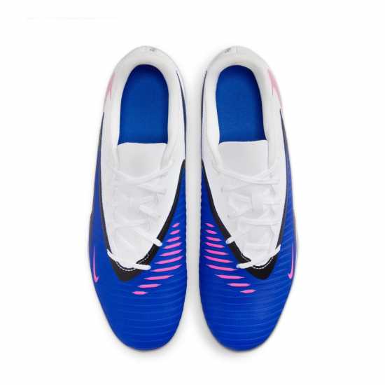 Nike Phantom 6 Low Club Adults Firm Ground Football Boots Blue/Wht/Pink 