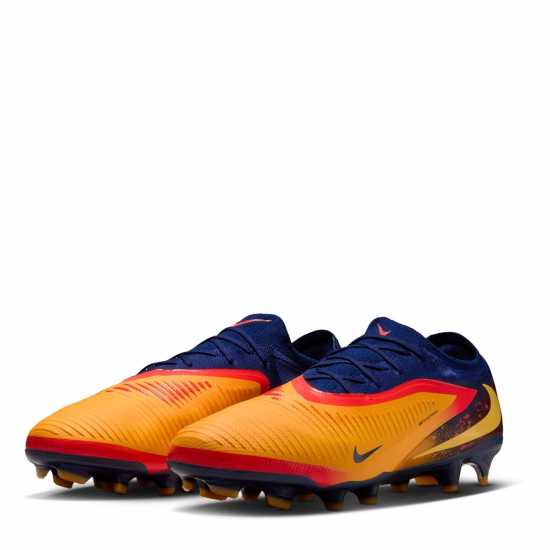 Nike Phantom 6 Low Pro Adults Firm Ground Football Boots Orange/Volt Мъжки футболни бутонки