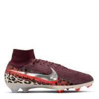 Nike Phantom High 6 Elite Adults Firm Ground Football Boots Burgundy/Print 