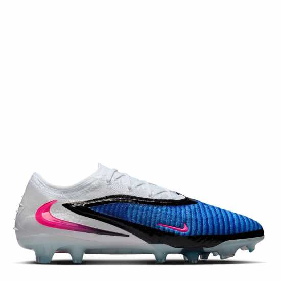 Nike Phantom 6 Low Elite Adults Firm Ground Football Boots Blue/Wht/Pink 