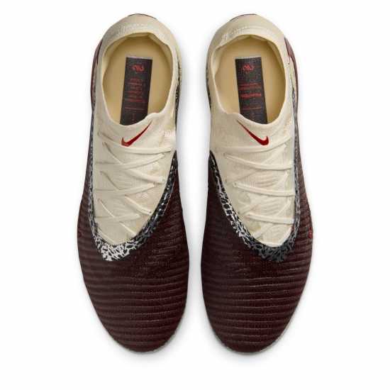 Nike Phantom 6 Low Elite Adults Firm Ground Football Boots Burgundy/Print 