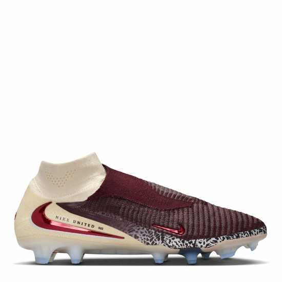 Nike Phantom 6 Low Elite Adults Firm Ground Football Boots Burgundy/Print 