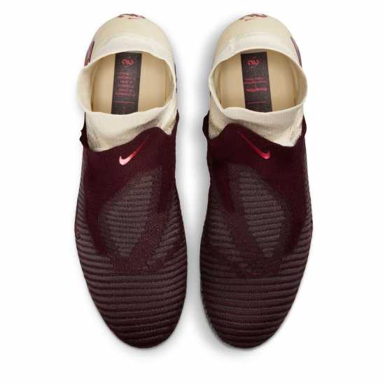 Nike Phantom 6 Low Elite Adults Firm Ground Football Boots Burgundy/Print 