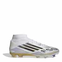 Мъжки футболни бутонки Adidas F50 League Mens Firm Ground Football Boots Бяло/Черно/Злато Adidas F50 League Mens Firm Ground Football Boots Бяло/Черно/Злато Мъжки футболни бутонки