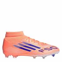 Adidas F50 League Mens Firm Ground Football Boots Оранжево/Синьо 