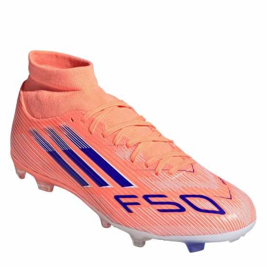 Adidas F50 League Mens Firm Ground Football Boots Оранжево/Синьо Adidas F50 League Mens Firm Ground Football Boots Оранжево/Синьо