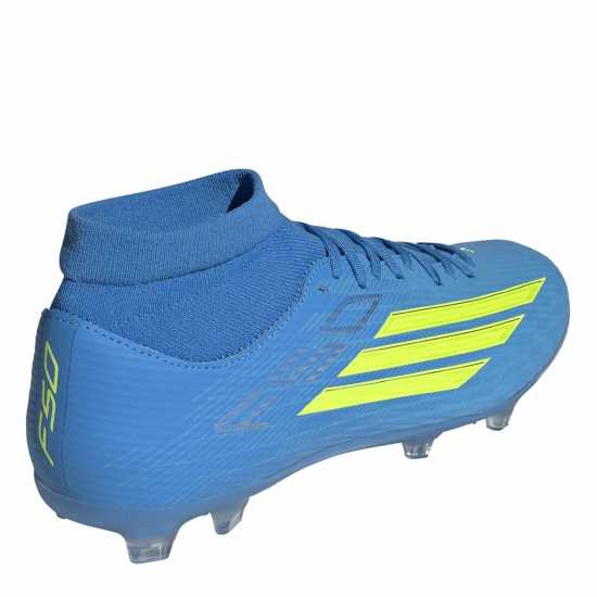 Adidas F50 League Mens Firm Ground Football Boots Blue/Yellow 