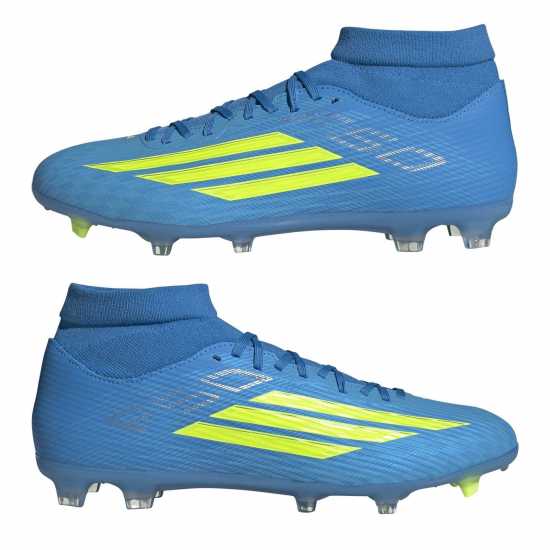 Adidas F50 League Mens Firm Ground Football Boots Blue/Yellow 