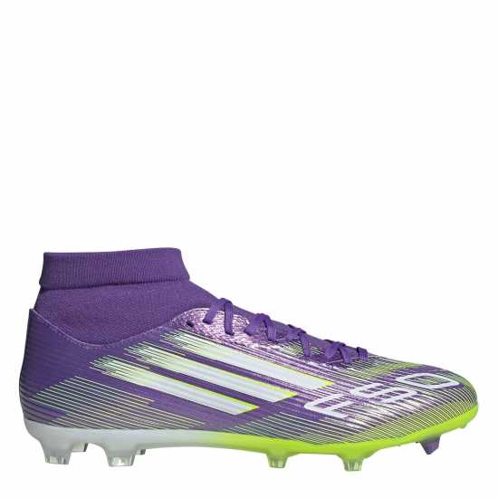 Adidas F50 League Mens Firm Ground Football Boots Purple/White Мъжки футболни бутонки