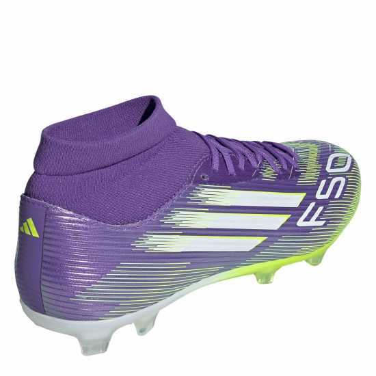 Adidas F50 League Mens Firm Ground Football Boots Purple/White Мъжки футболни бутонки
