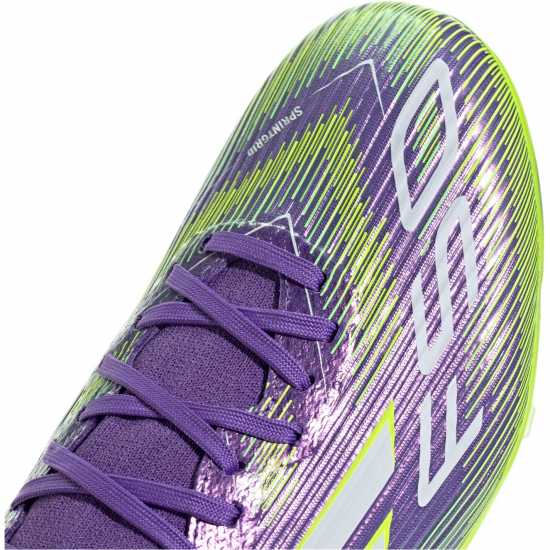 Adidas F50 League Mens Firm Ground Football Boots Purple/White Мъжки футболни бутонки