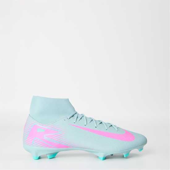 Nike Zoom Mercurial Superfly 10 Academy Adults Firm Ground Football Boots Сиво/Розово Мъжки футболни бутонки