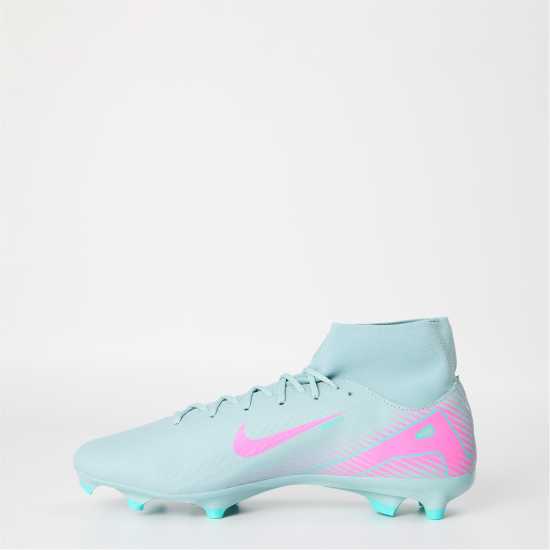 Nike Zoom Mercurial Superfly 10 Academy Adults Firm Ground Football Boots Сиво/Розово Мъжки футболни бутонки