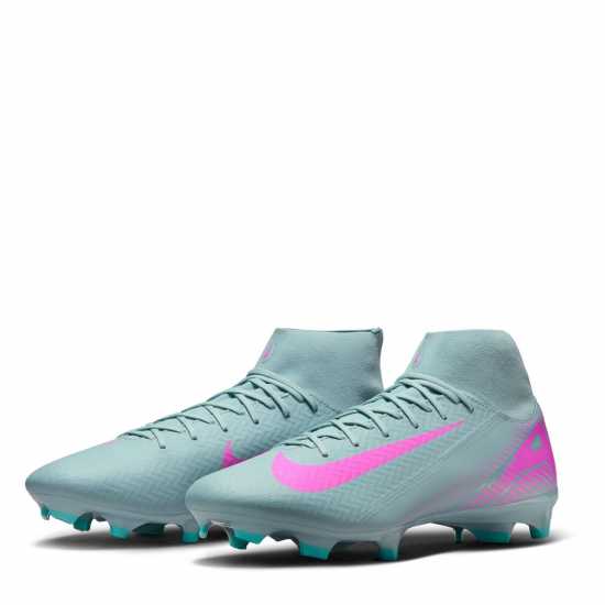 Nike Zoom Mercurial Superfly 10 Academy Adults Firm Ground Football Boots Сиво/Розово Мъжки футболни бутонки