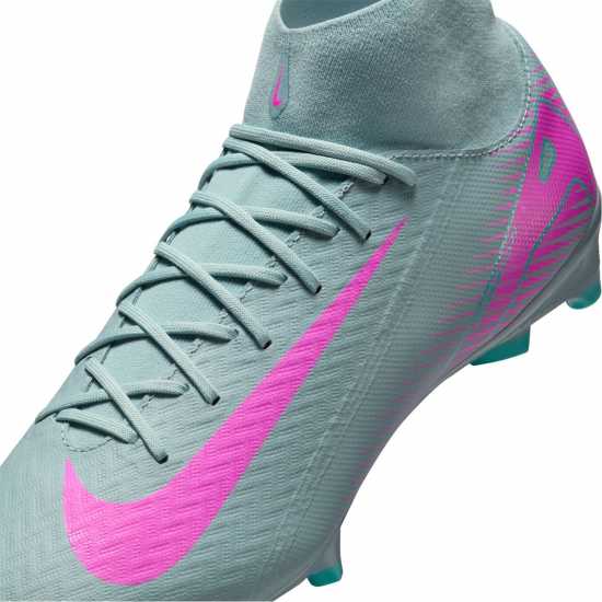 Nike Zoom Mercurial Superfly 10 Academy Adults Firm Ground Football Boots Сиво/Розово Мъжки футболни бутонки