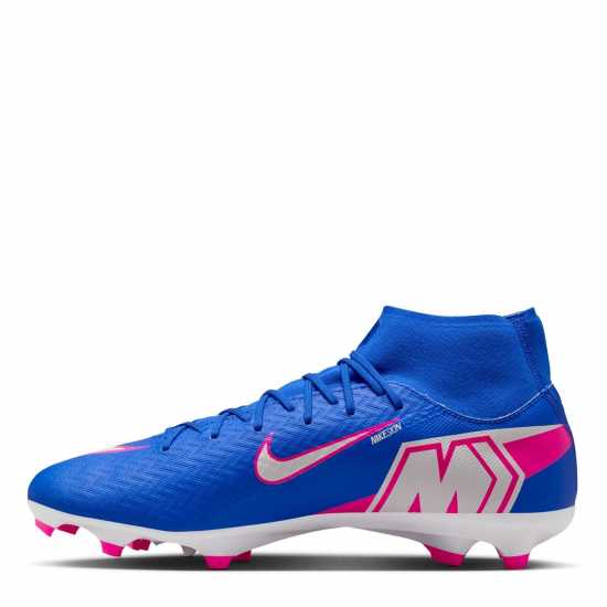 Nike Zoom Mercurial Superfly 10 Academy Adults Firm Ground Football Boots Blue/Wht/Pink 