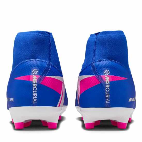 Nike Zoom Mercurial Superfly 10 Academy Adults Firm Ground Football Boots Blue/Wht/Pink 