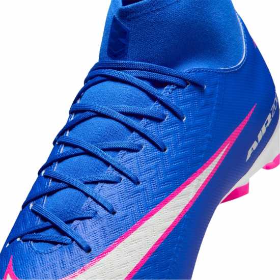 Nike Zoom Mercurial Superfly 10 Academy Adults Firm Ground Football Boots Blue/Wht/Pink 