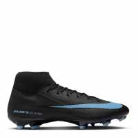 Nike Zoom Mercurial Superfly 10 Academy Adults Firm Ground Football Boots Black/Blue Мъжки футболни бутонки