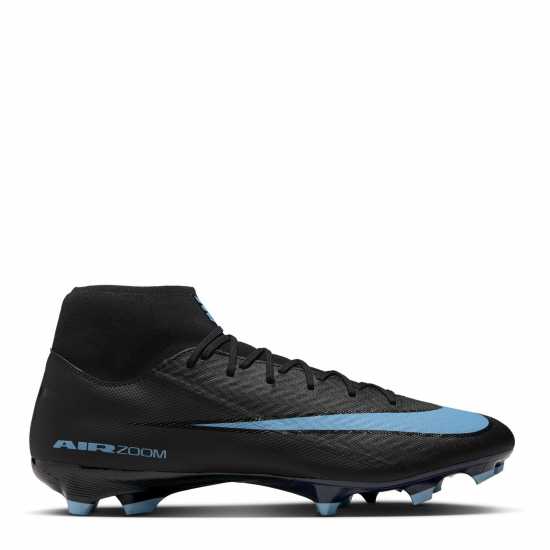 Nike Zoom Mercurial Superfly 10 Academy Adults Firm Ground Football Boots Black/Blue Мъжки футболни бутонки