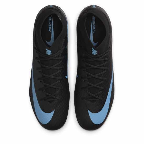 Nike Zoom Mercurial Superfly 10 Academy Adults Firm Ground Football Boots Black/Blue Мъжки футболни бутонки
