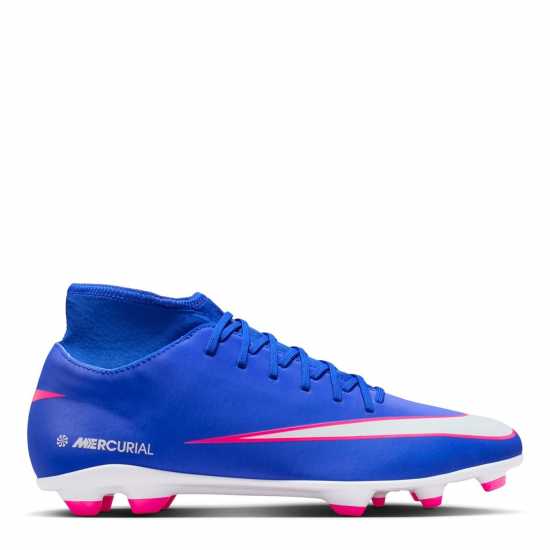 Nike Mercurial Superfly 10 Club Adults Firm Ground Football Boots Blue/Wht/Pink 