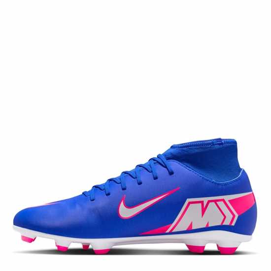 Nike Mercurial Superfly 10 Club Adults Firm Ground Football Boots Blue/Wht/Pink 