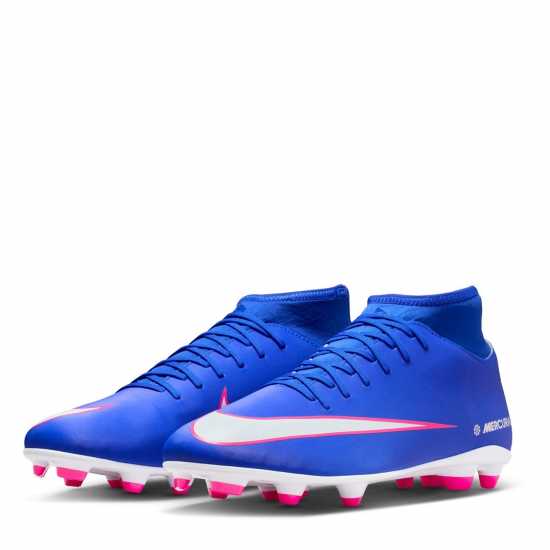 Nike Mercurial Superfly 10 Club Adults Firm Ground Football Boots Blue/Wht/Pink 