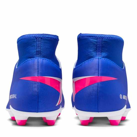 Nike Mercurial Superfly 10 Club Adults Firm Ground Football Boots Blue/Wht/Pink 