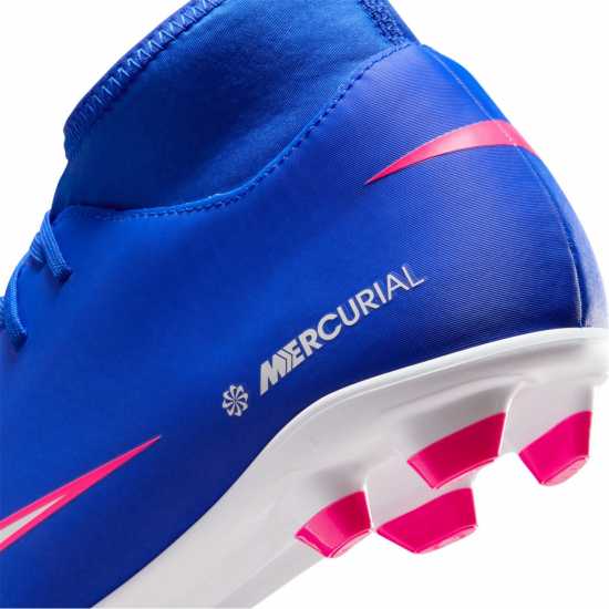 Nike Mercurial Superfly 10 Club Adults Firm Ground Football Boots Blue/Wht/Pink 