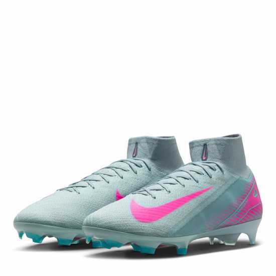 Мъжки футболни бутонки Nike Mercurial Superfly 10 Elite Adults Firm Ground Football Boots Сиво/Розово Nike Mercurial Superfly 10 Elite Adults Firm Ground Football Boots Сиво/Розово Мъжки футболни бутонки