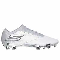 Мъжки футболни бутонки Skechers Razor Elite Adults Firm Ground Football Boots Бяло/сребро Skechers Razor Elite Adults Firm Ground Football Boots Бяло/сребро Мъжки футболни бутонки