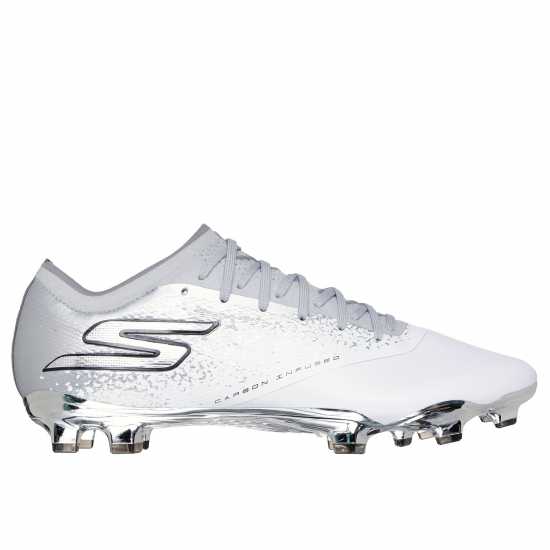 Мъжки футболни бутонки Skechers Razor Elite Adults Firm Ground Football Boots Бяло/сребро Skechers Razor Elite Adults Firm Ground Football Boots Бяло/сребро Мъжки футболни бутонки