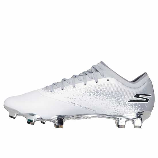 Мъжки футболни бутонки Skechers Razor Elite Adults Firm Ground Football Boots Бяло/сребро Skechers Razor Elite Adults Firm Ground Football Boots Бяло/сребро Мъжки футболни бутонки