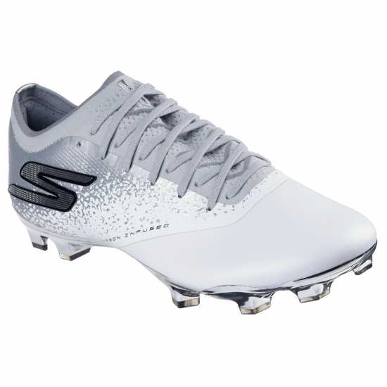 Мъжки футболни бутонки Skechers Razor Elite Adults Firm Ground Football Boots Бяло/сребро Skechers Razor Elite Adults Firm Ground Football Boots Бяло/сребро Мъжки футболни бутонки
