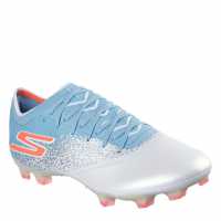 Мъжки футболни бутонки Skechers Razor Elite Adults Firm Ground Football Boots White/Blue Skechers Razor Elite Adults Firm Ground Football Boots White/Blue Мъжки футболни бутонки