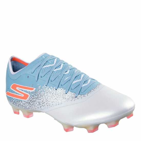 Skechers Razor Elite Adults Firm Ground Football Boots White/Blue Мъжки футболни бутонки