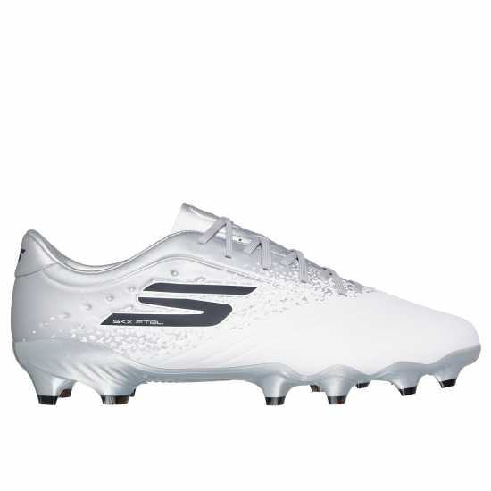 Мъжки футболни бутонки Skechers Razor Adults Academy Firm Ground Football Boots Бяло/сребро Skechers Razor Adults Academy Firm Ground Football Boots Бяло/сребро Мъжки футболни бутонки