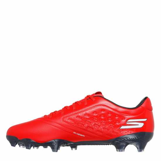 Skechers Razor Adults Academy Firm Ground Football Boots Red/Black 