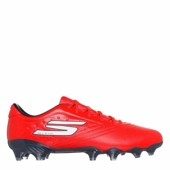 Skechers Razor Adults Academy Firm Ground Football Boots Red/Black 